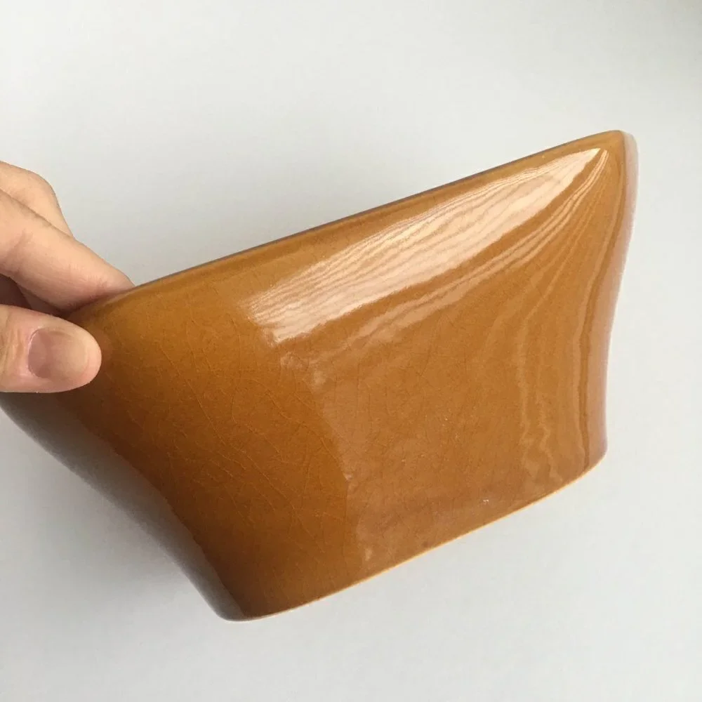 Crate & Barrel Ceramic Stoneware Fall Pumpkin Bread Cake Baking Jello Mold Pan